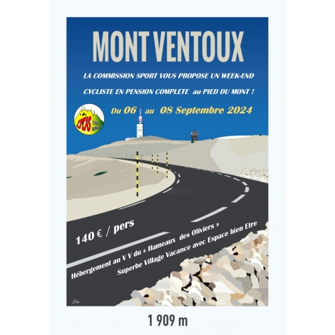 WEEKEND CYCLISTE au MONT VENTOUX