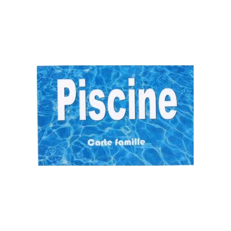 CARTE MEMBRE - PECHE - BADGE PISCINE