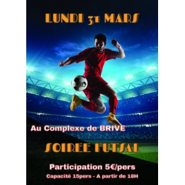 FOOTSALLE AU COMPLEXE du 31-03-2025