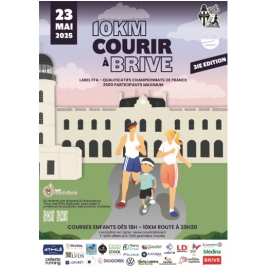 10 KMS COURIR A BRIVE VENDREDI 23 MAI 2025