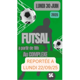 FOOTSALLE au Complexe du 30/06/25