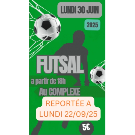 FOOTSALLE au Complexe du 30/06/25