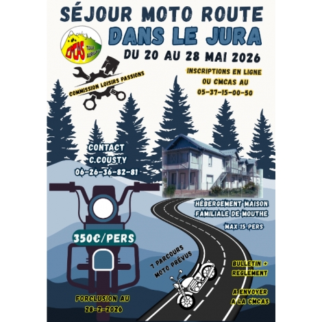 SÉJOUR MOTO JURA