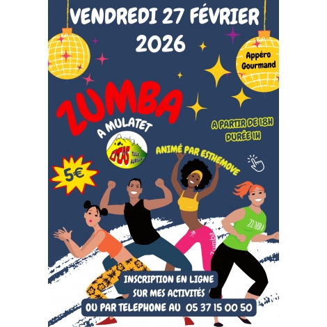 ZUMBA A MULATET le 27-02-2026