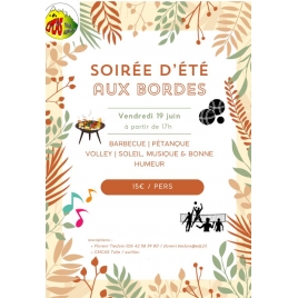 SOIRÉE D'ÉTÉ AUX BORDES le 19-06-2026