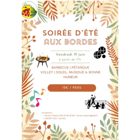 SOIRÉE D'ÉTÉ AUX BORDES le 19-06-2026